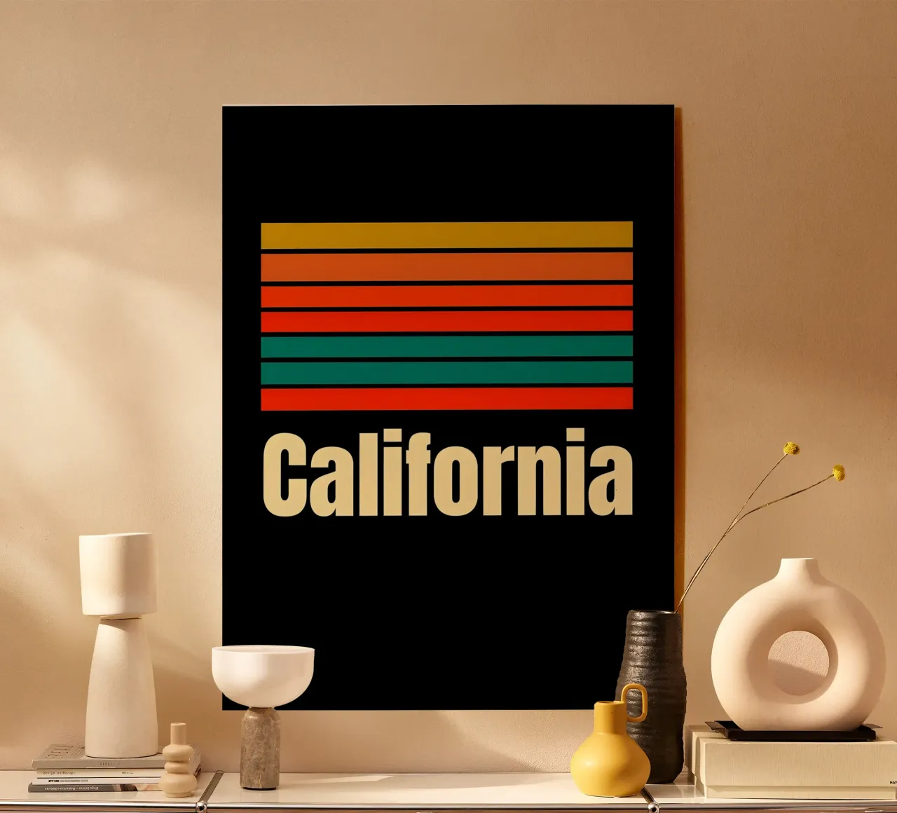 California Retro Stripes plexiglass da 🥝 KIWI STORE