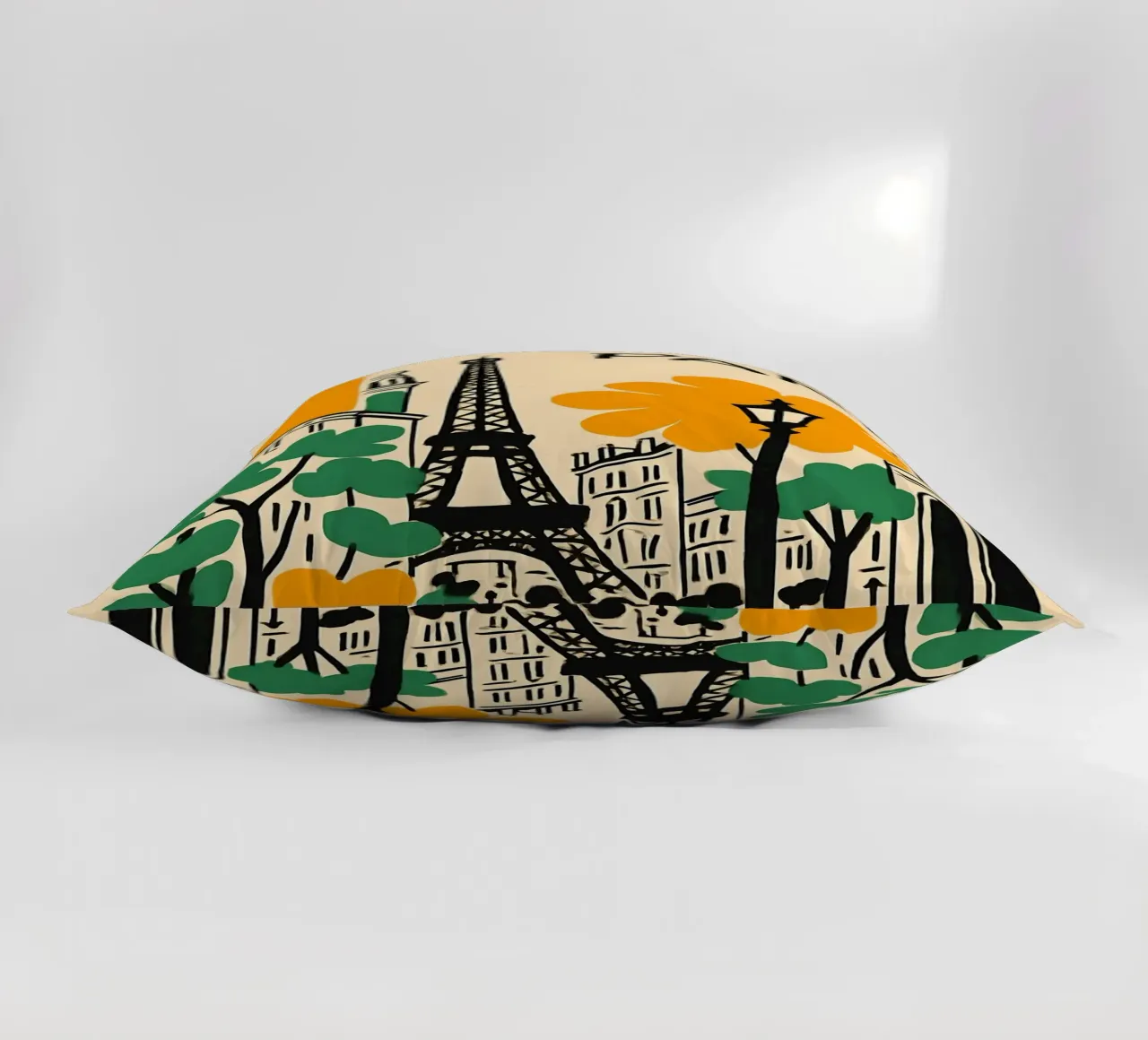 Illustrazione di Parigi con Torre Eiffel cuscino da 🥝 KIWI STORE