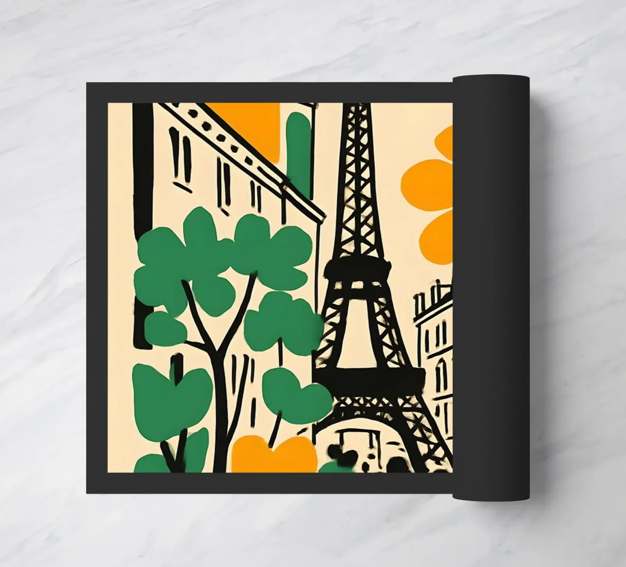 Illustrazione di Parigi con Torre Eiffel zerbino da 🥝 KIWI STORE