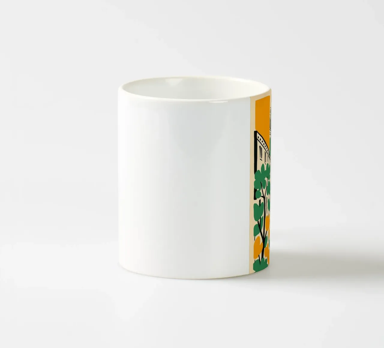 Illustrazione di Parigi con Torre Eiffel tazza in ceramica da 🥝 KIWI STORE