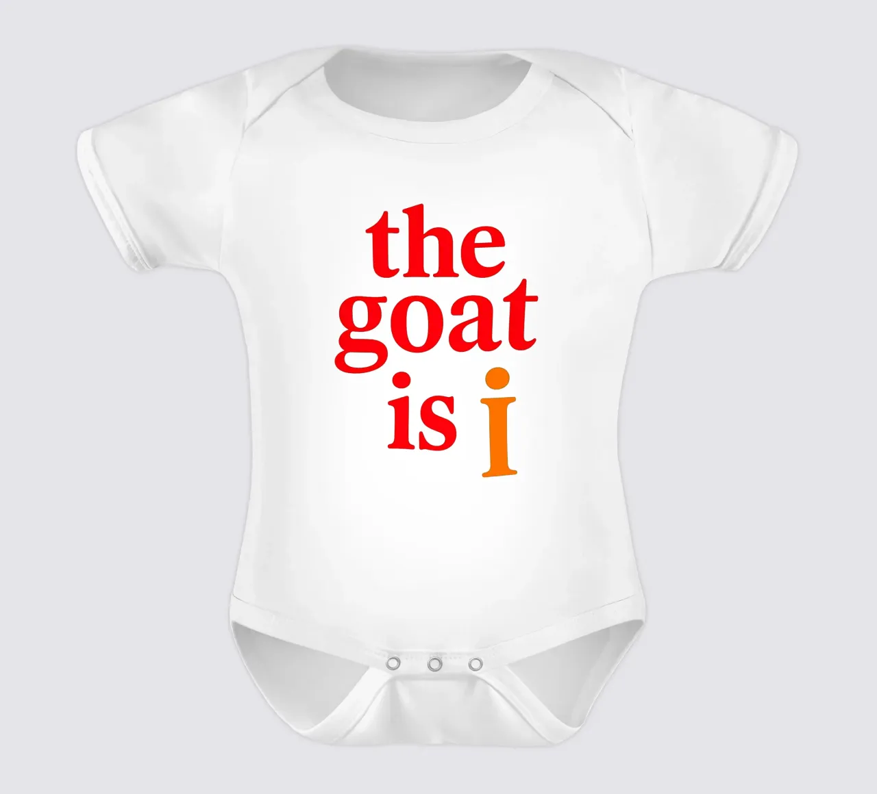 THE GOAT IS I body neonato maniche corte da Vintage Van Gogh