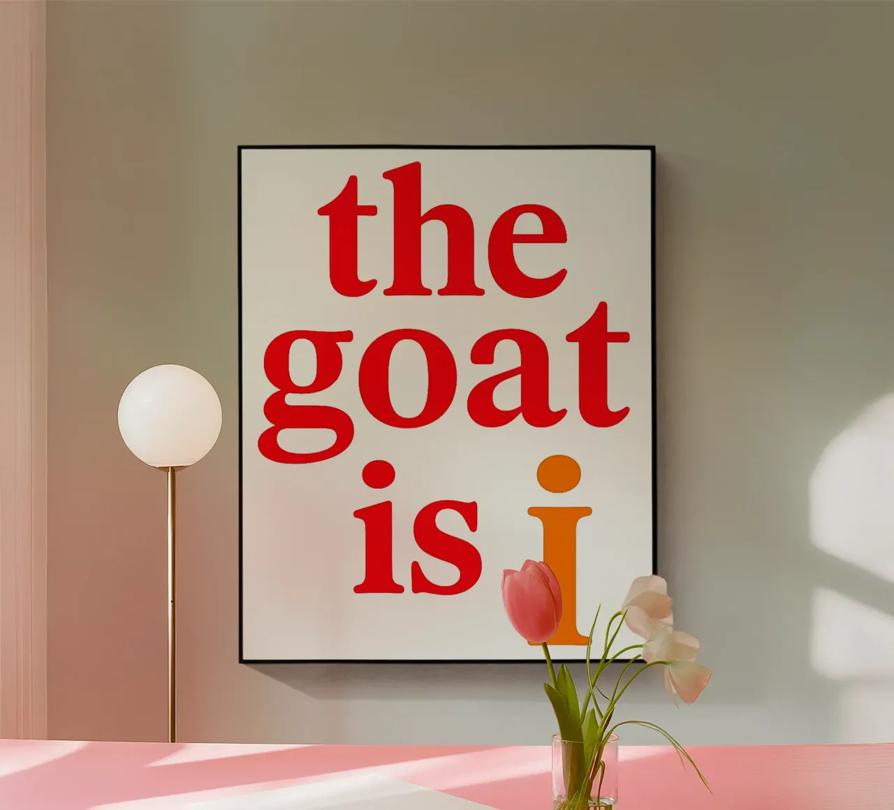 THE GOAT IS I plexiglass da Vintage Van Gogh