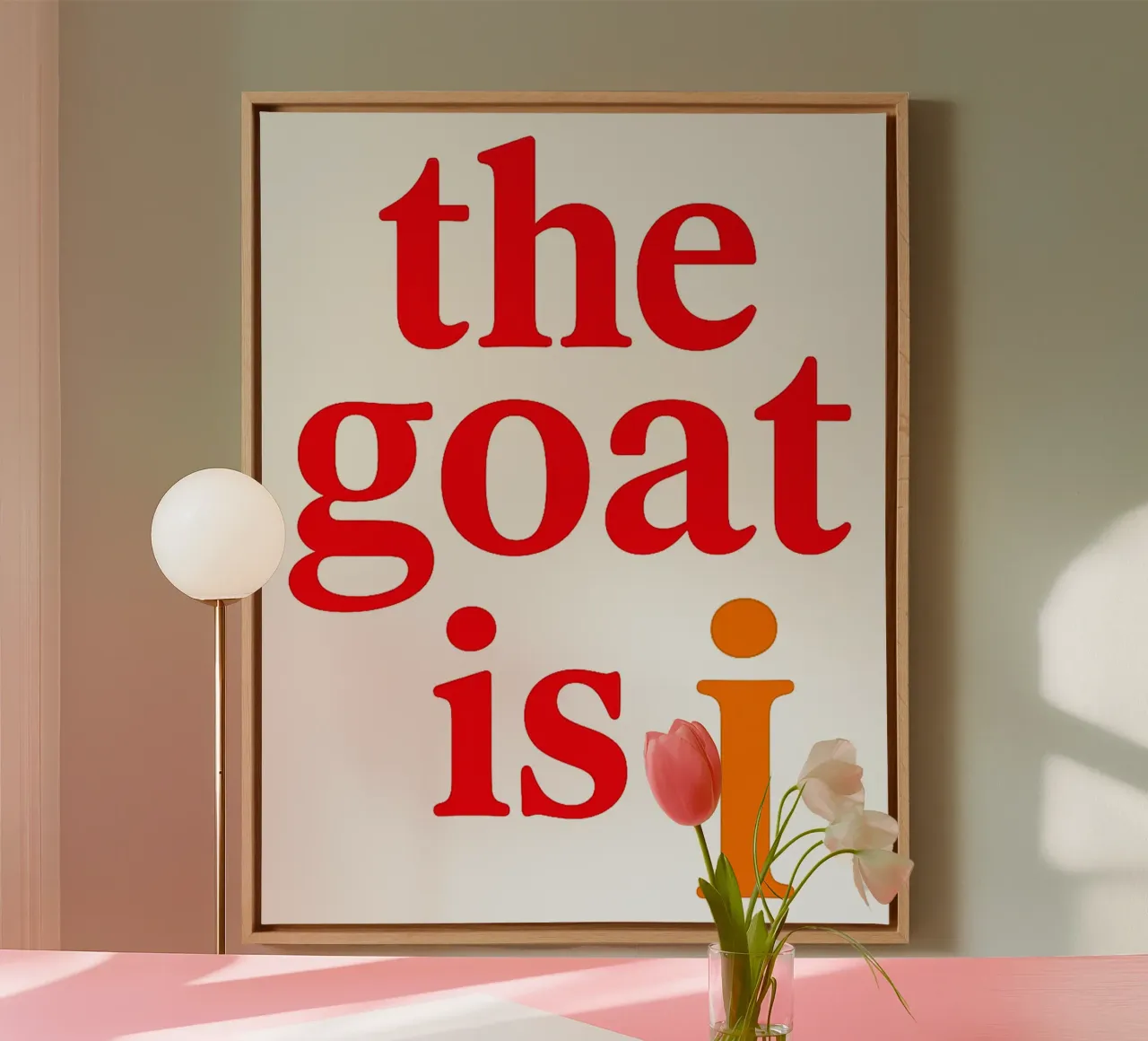 THE GOAT IS I lienzo de Vintage Van Gogh