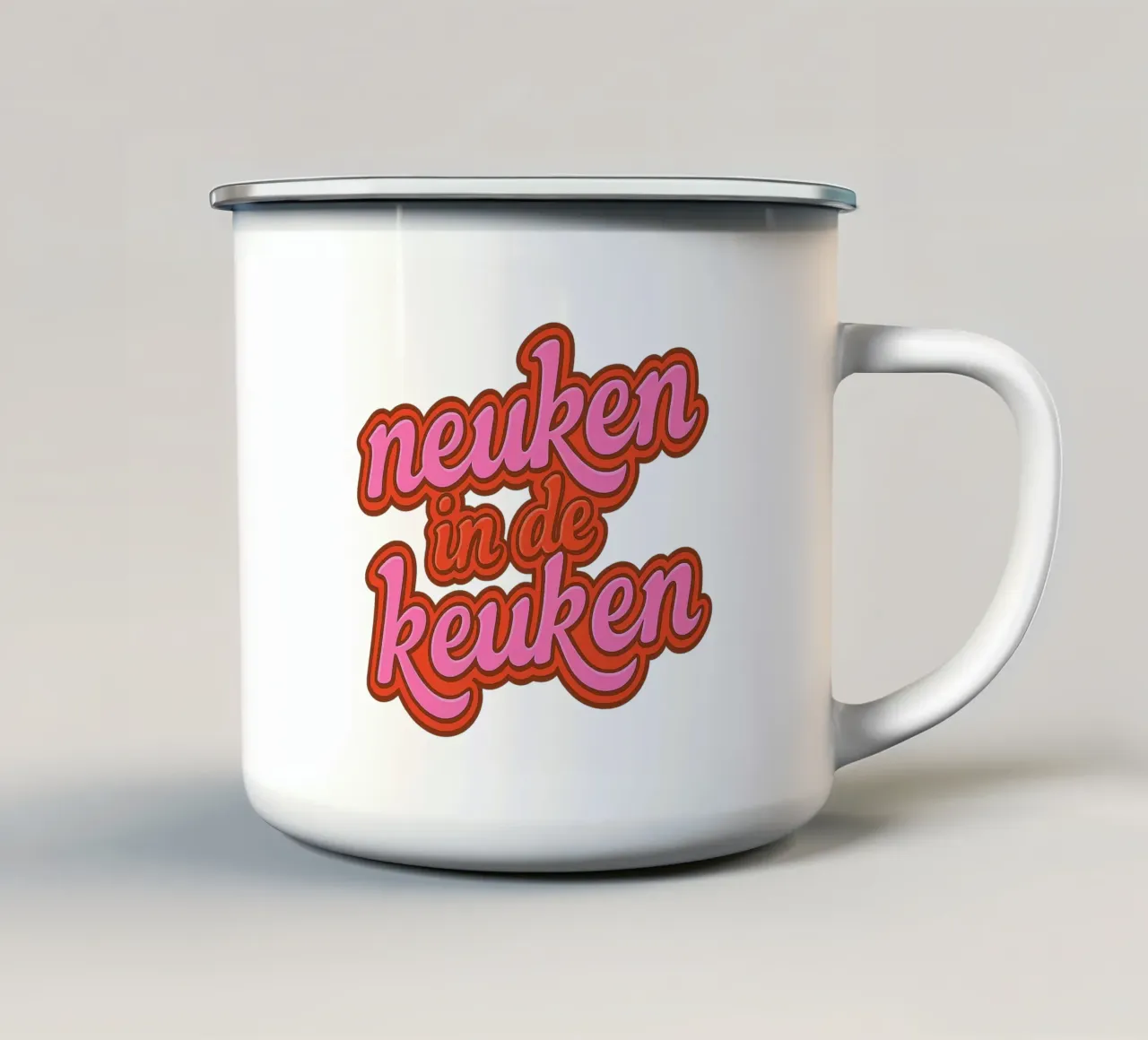 NEUKEN IN DE KEUKEN tazza in smalto da Vintage Van Gogh