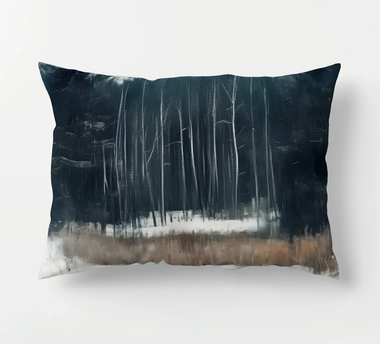 Red Fox Snowy Forest Art Print - Winter Wildlife decorative cushion by ClubArt