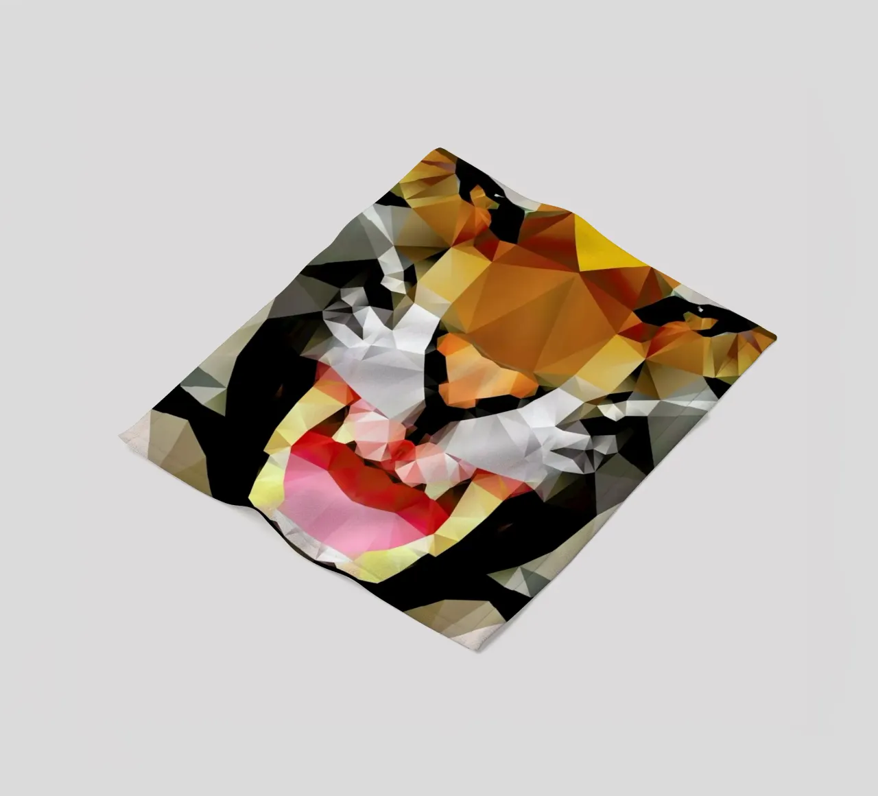 Geo Tiger fleece blanket by Three Of The Possessed