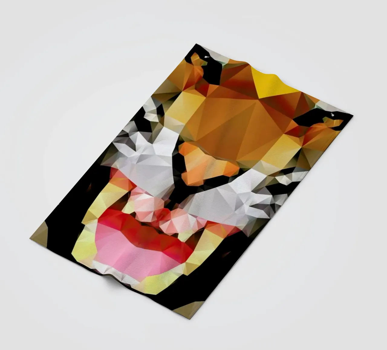 Geo Tiger fleece blanket by Three Of The Possessed