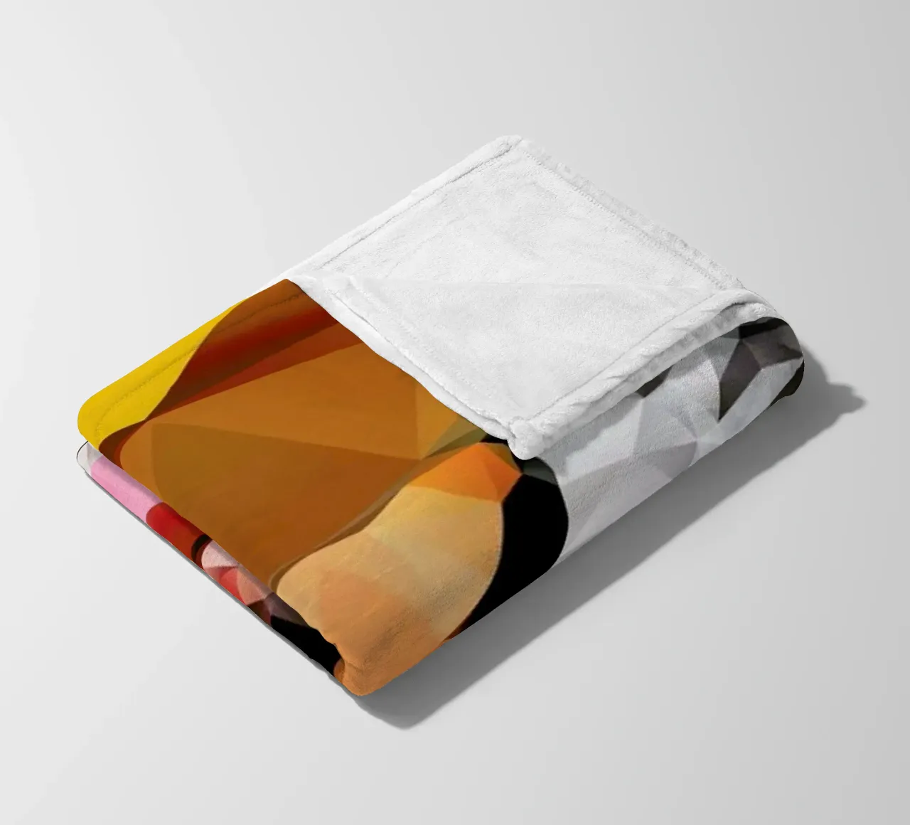 Geo Tiger fleece blanket by Three Of The Possessed