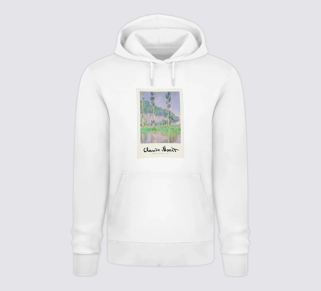 Monet – Signed Poplars felpa con cappuccio da Vintage by JUNIQE