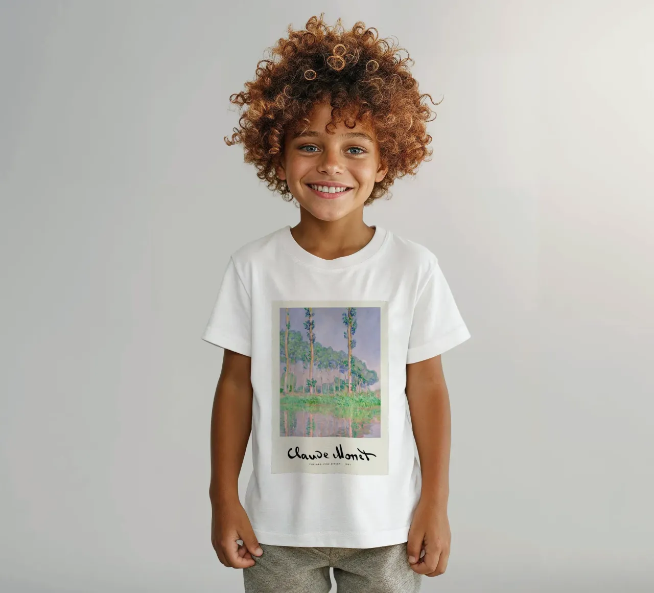 Monet – Signed Poplars t-shirt bambini da Vintage by JUNIQE
