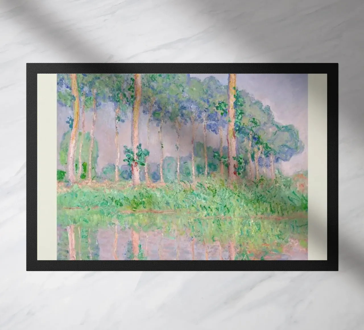 Monet – Signed Poplars zerbino da Vintage by JUNIQE