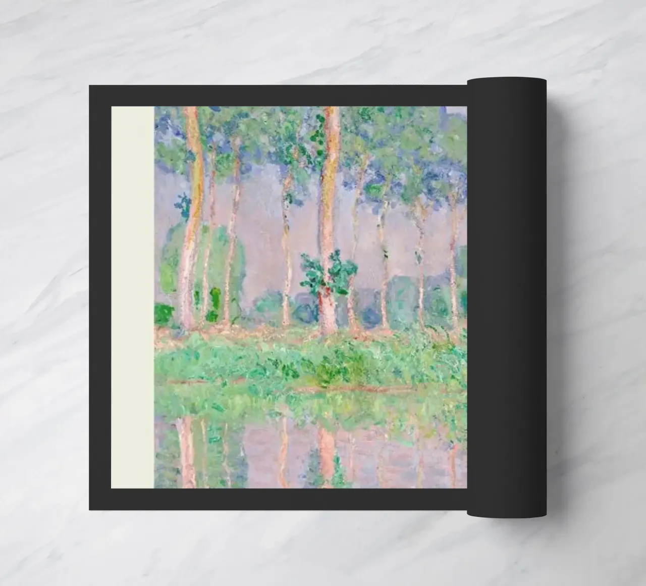 Monet – Signed Poplars zerbino da Vintage by JUNIQE