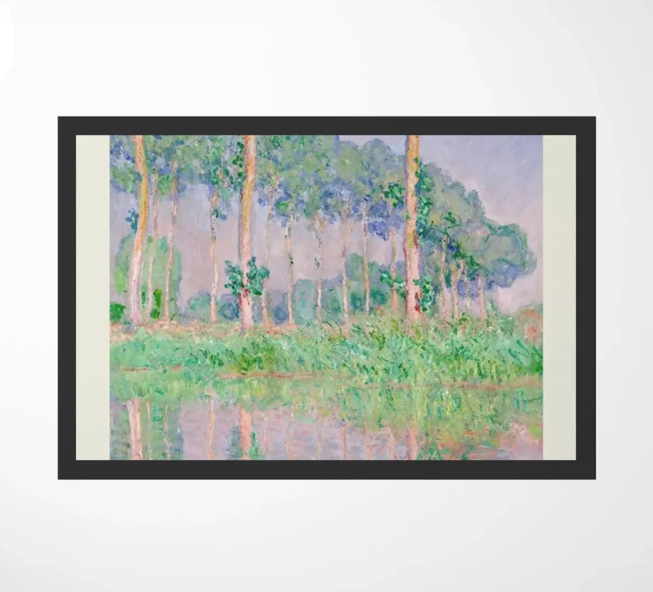 Monet – Signed Poplars zerbino da Vintage by JUNIQE