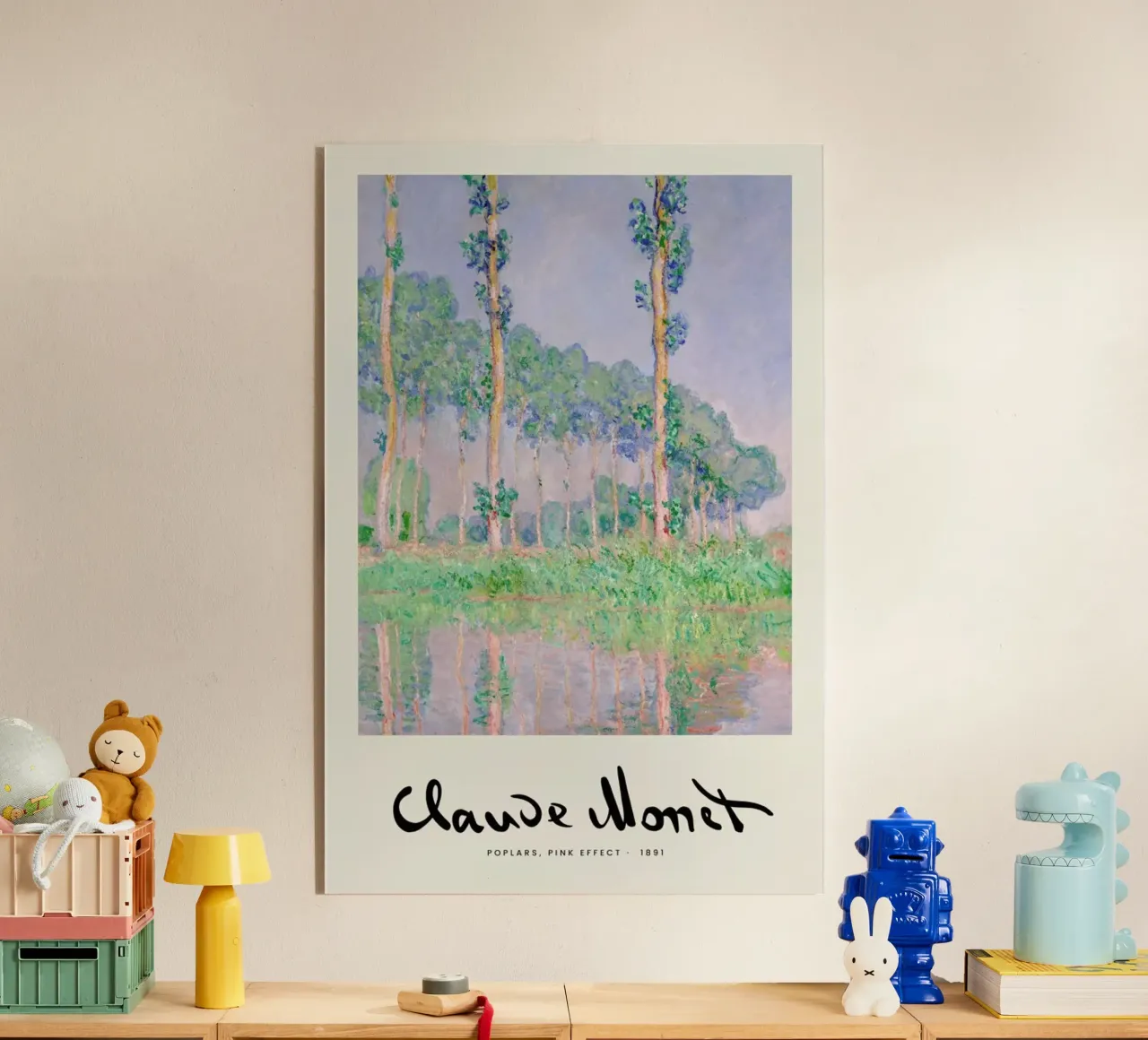 Monet – Signed Poplars plexiglass da Vintage by JUNIQE