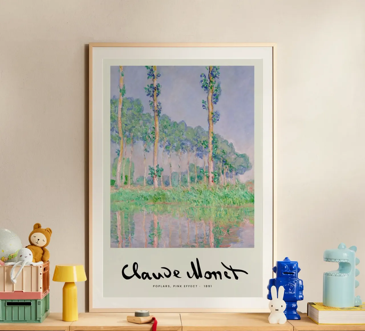 Monet – Signed Poplars carta hahnemühle da Vintage by JUNIQE