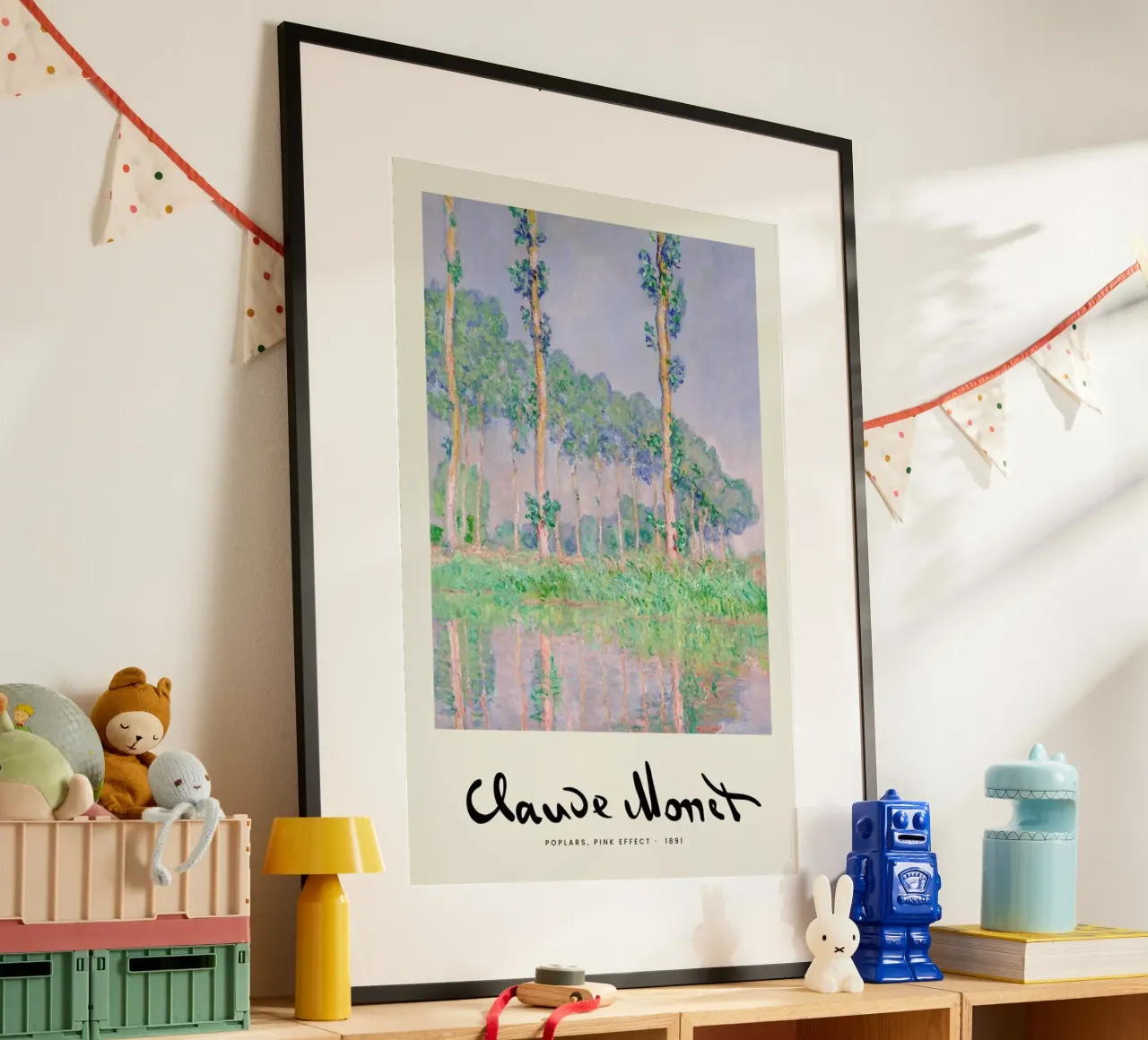 Monet – Signed Poplars poster da Vintage by JUNIQE