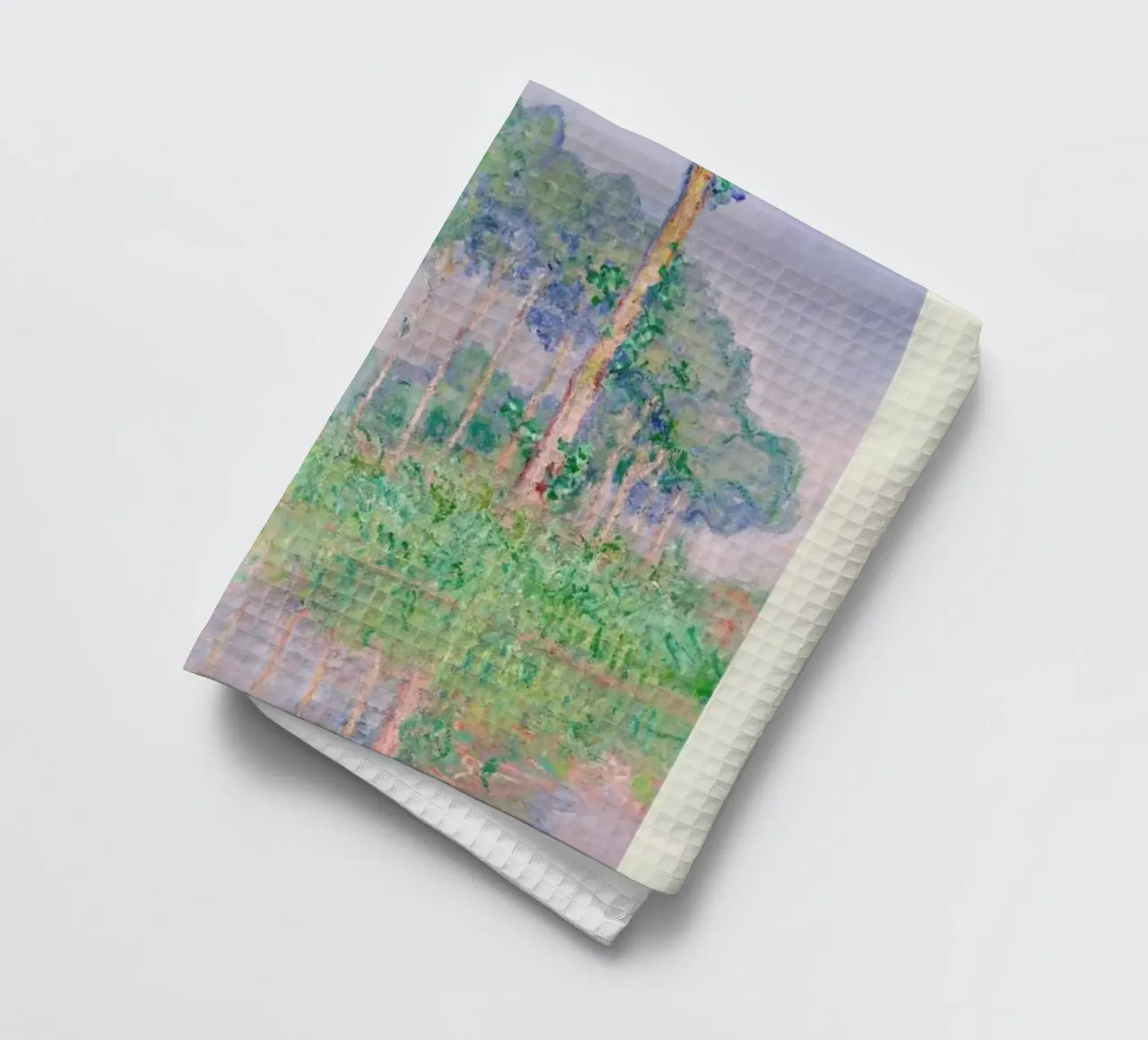 Monet – Signed Poplars canovaccio da cucina da Vintage by JUNIQE