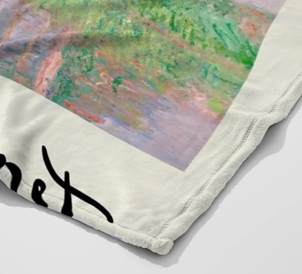 Monet – Signed Poplars coperta in pile da Vintage by JUNIQE