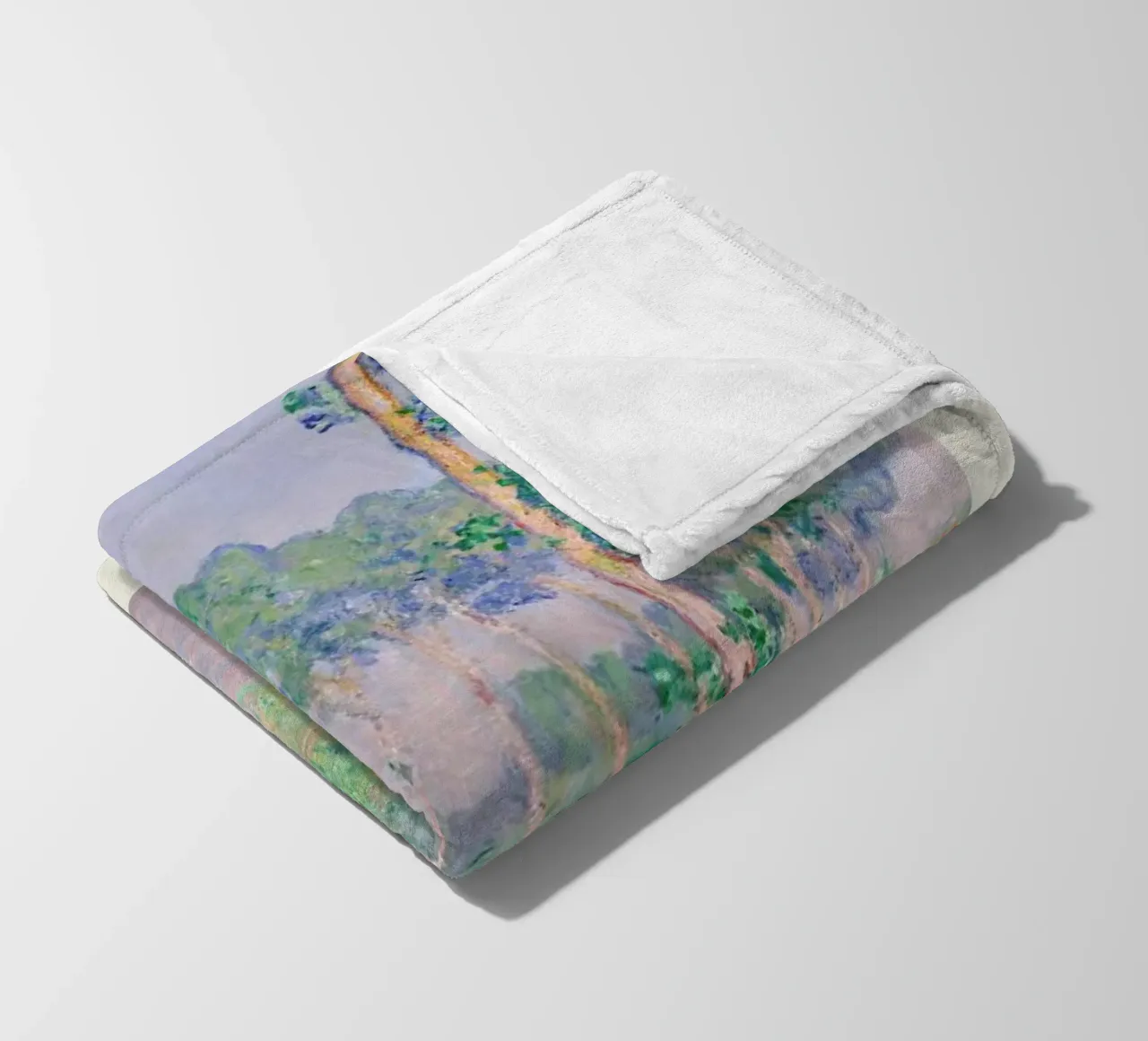 Monet – Signed Poplars coperta in pile da Vintage by JUNIQE