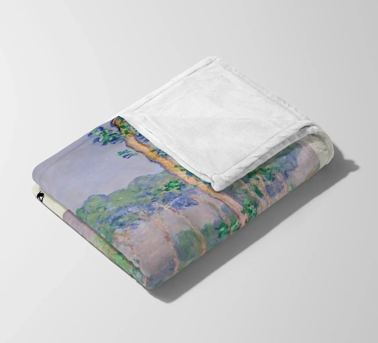 Monet – Signed Poplars coperta in pile da Vintage by JUNIQE