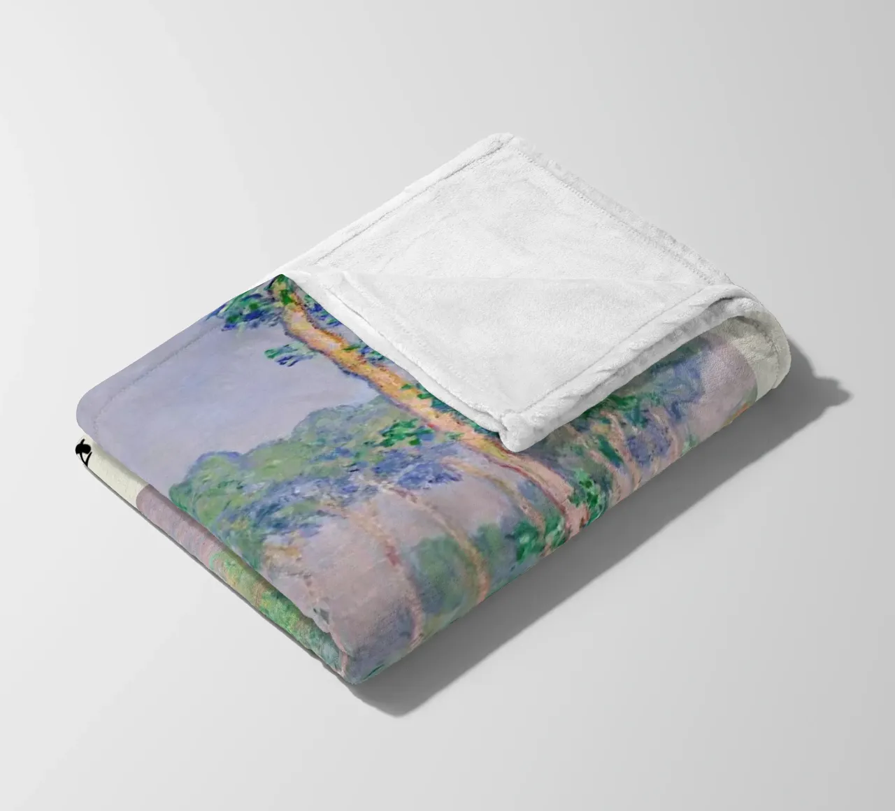 Monet – Signed Poplars coperta in pile da Vintage by JUNIQE