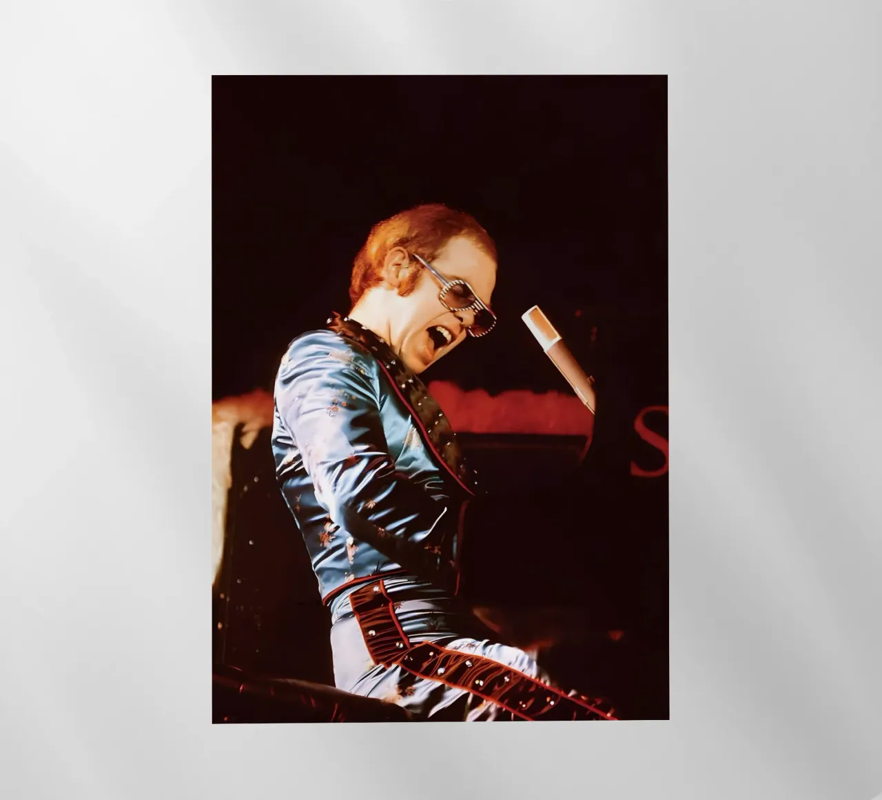 Elton John pellicola backlit da Low poly art