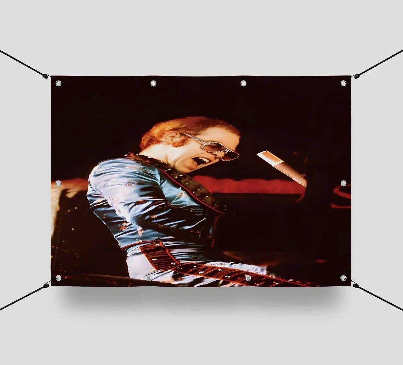 Elton John telo in pvc da Low poly art