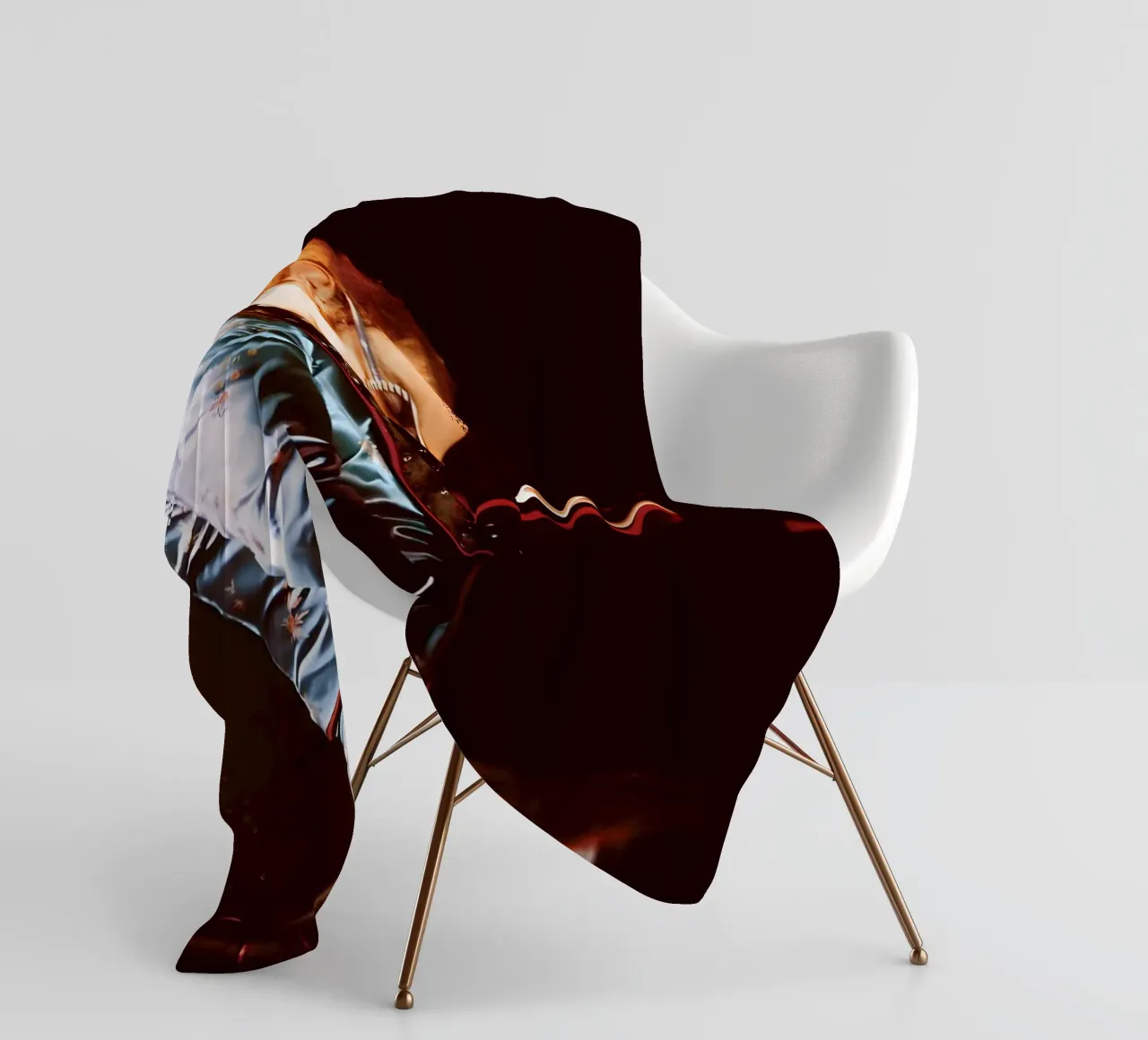 Elton John fleece blanket by Low poly art