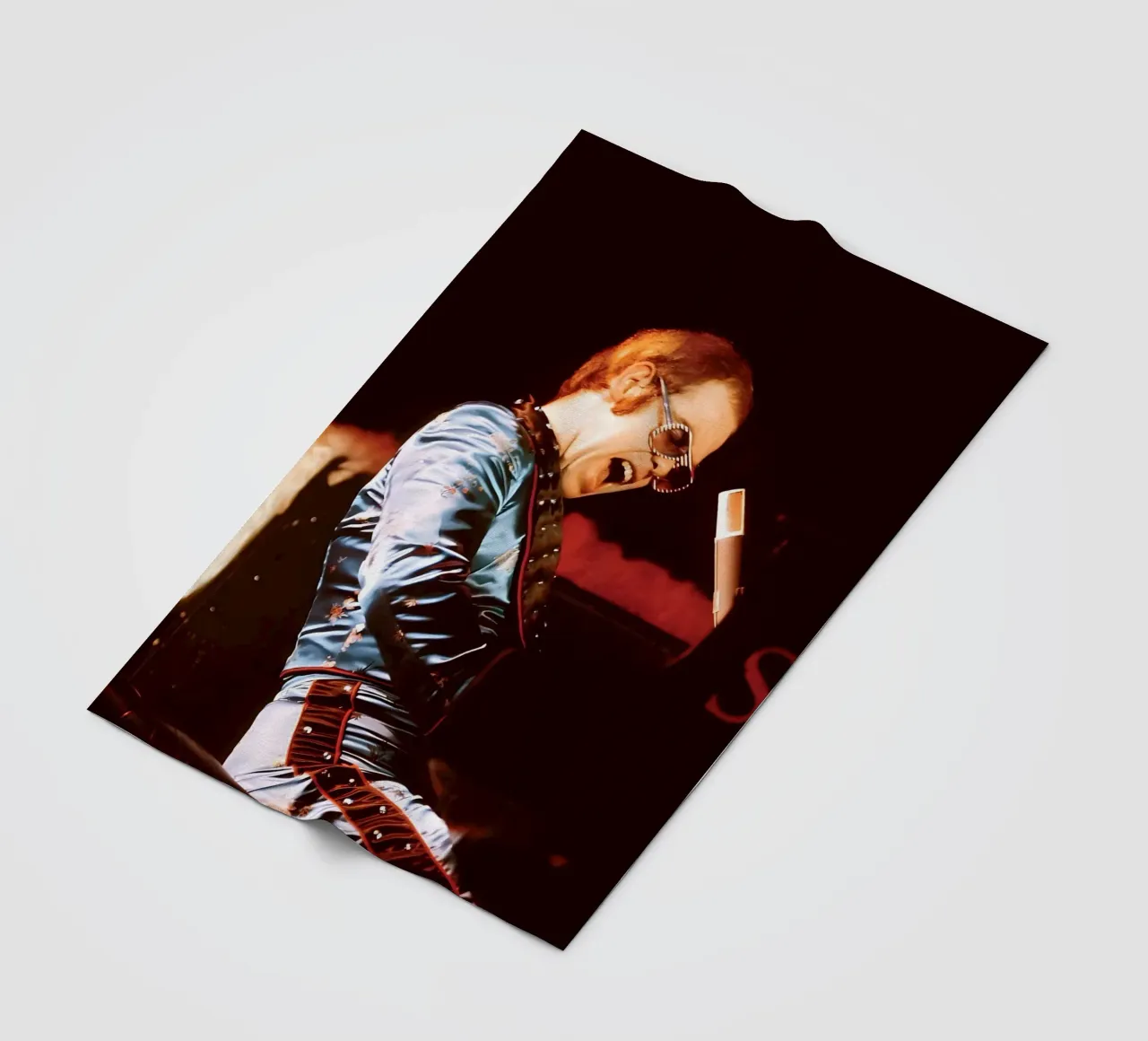 Elton John fleece blanket by Low poly art