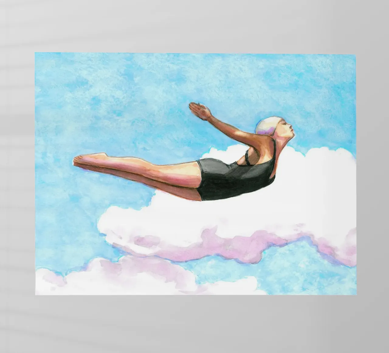 Sarah Morrissette - Diver in Lavender Clouds pellicola backlit da Rachelwhell
