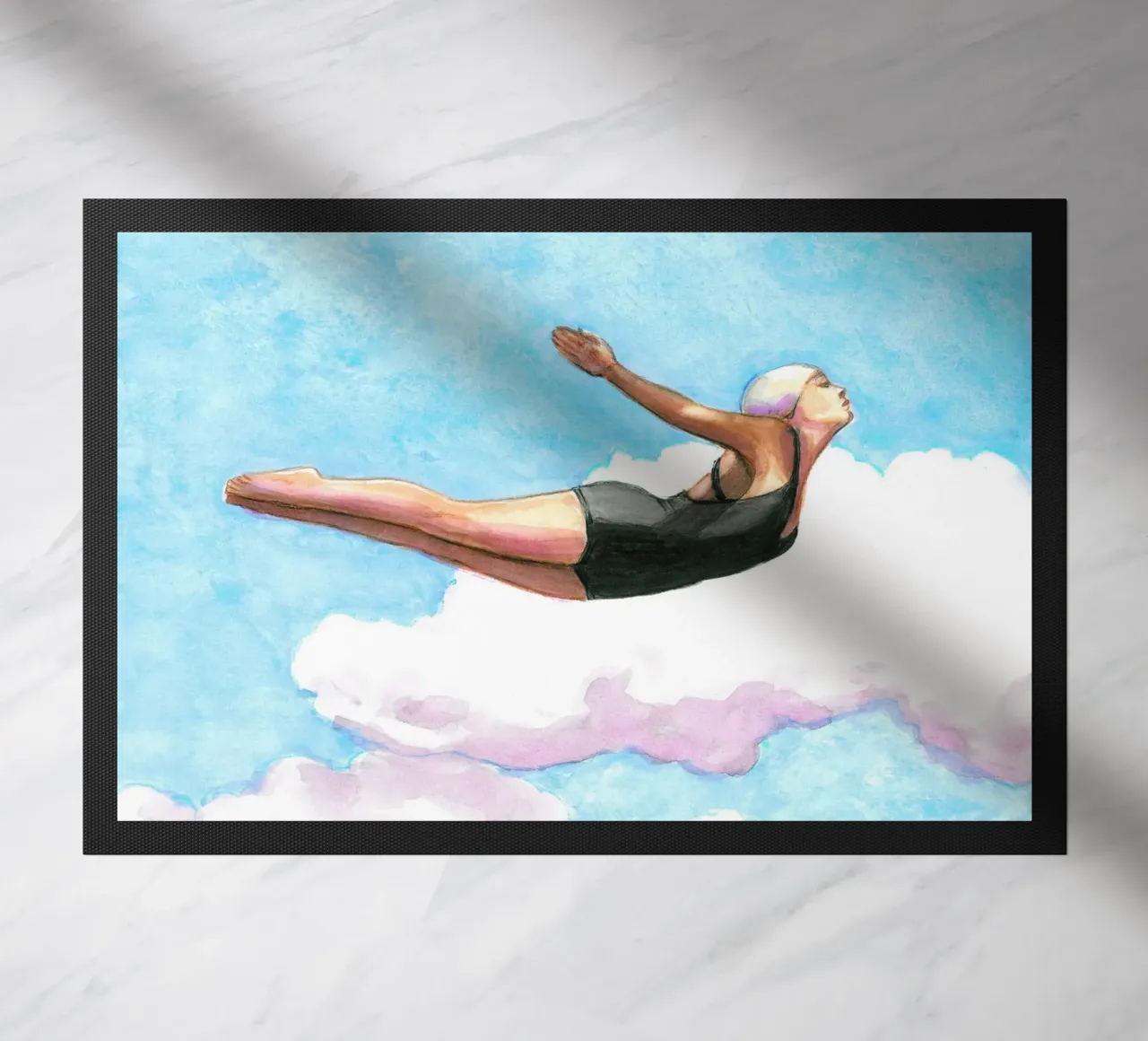 Sarah Morrissette - Diver in Lavender Clouds zerbino da Rachelwhell