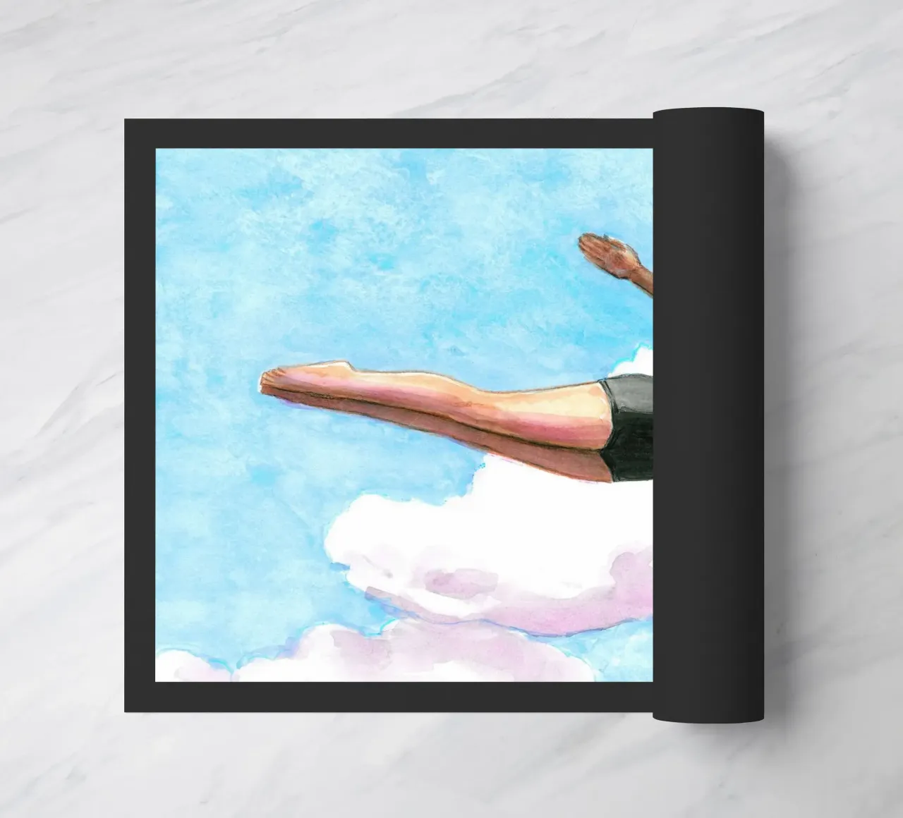 Sarah Morrissette - Diver in Lavender Clouds zerbino da Rachelwhell