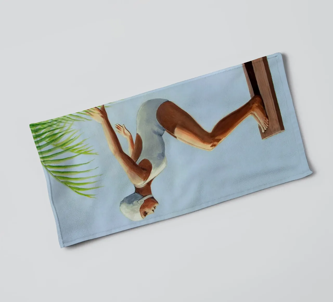 Sarah Morrissette - Prête à sauter serviette de bain de Rachelwhell