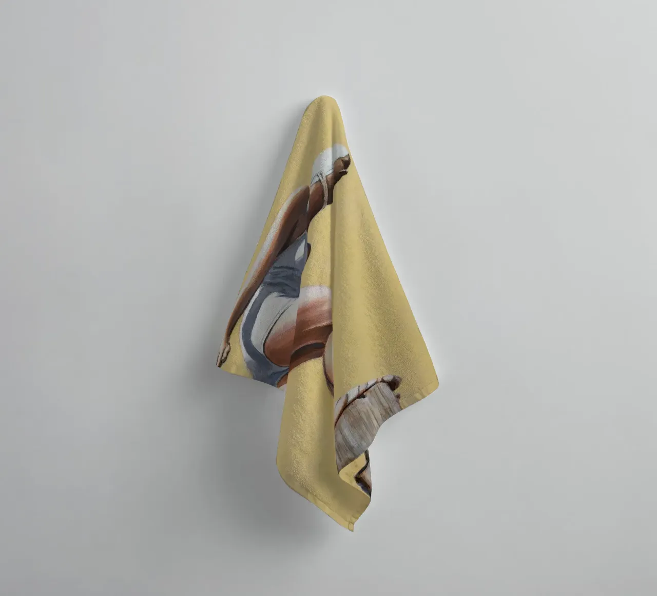Sarah Morrissette - Diver on a Post towel by Rachelwhell