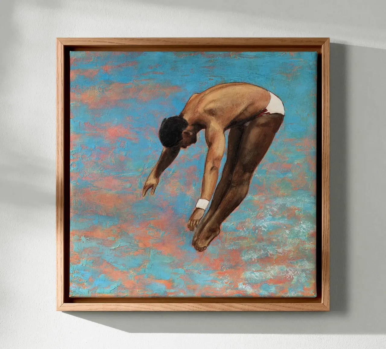 Duiker met polsbandje - Sarah Morrissette canvas met Baklijst van Rachelwhell