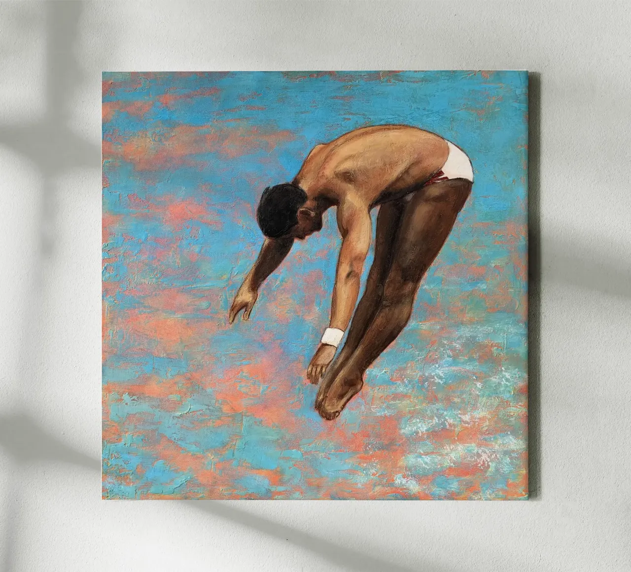 Duiker met polsbandje - Sarah Morrissette canvas met Baklijst van Rachelwhell