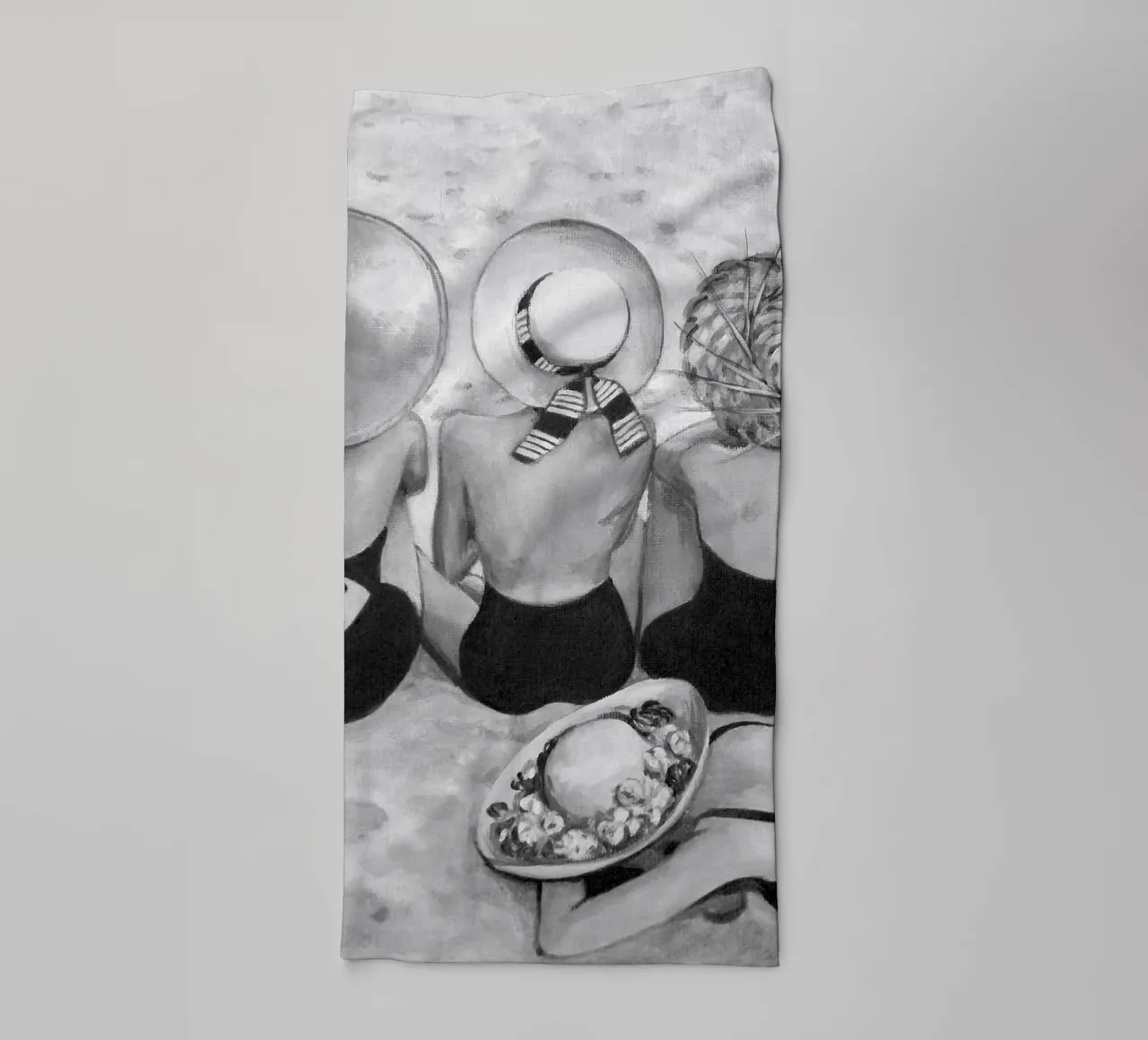 Vier zonnehoeden - Sarah Morrissette badhanddoek van Rachelwhell