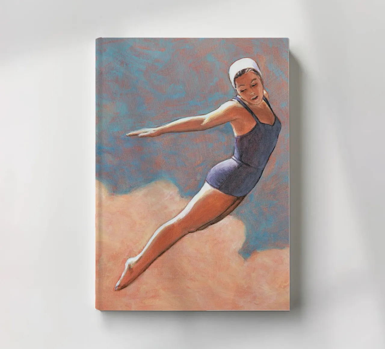 High Diver in Soft Clouds - Sarah Morrissette notebook by Rachelwhell