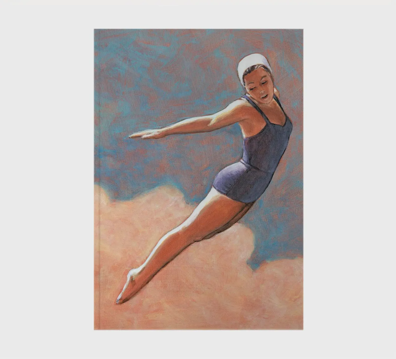 High Diver in Soft Clouds - Sarah Morrissette notebook by Rachelwhell