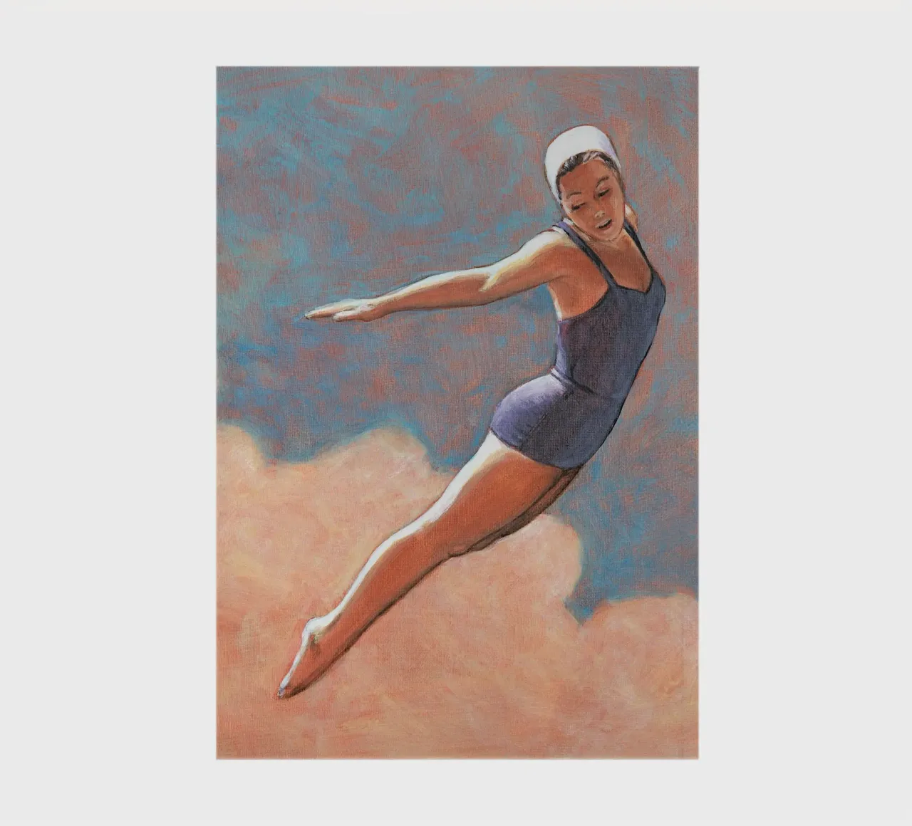 High Diver in Soft Clouds - Sarah Morrissette notebook by Rachelwhell