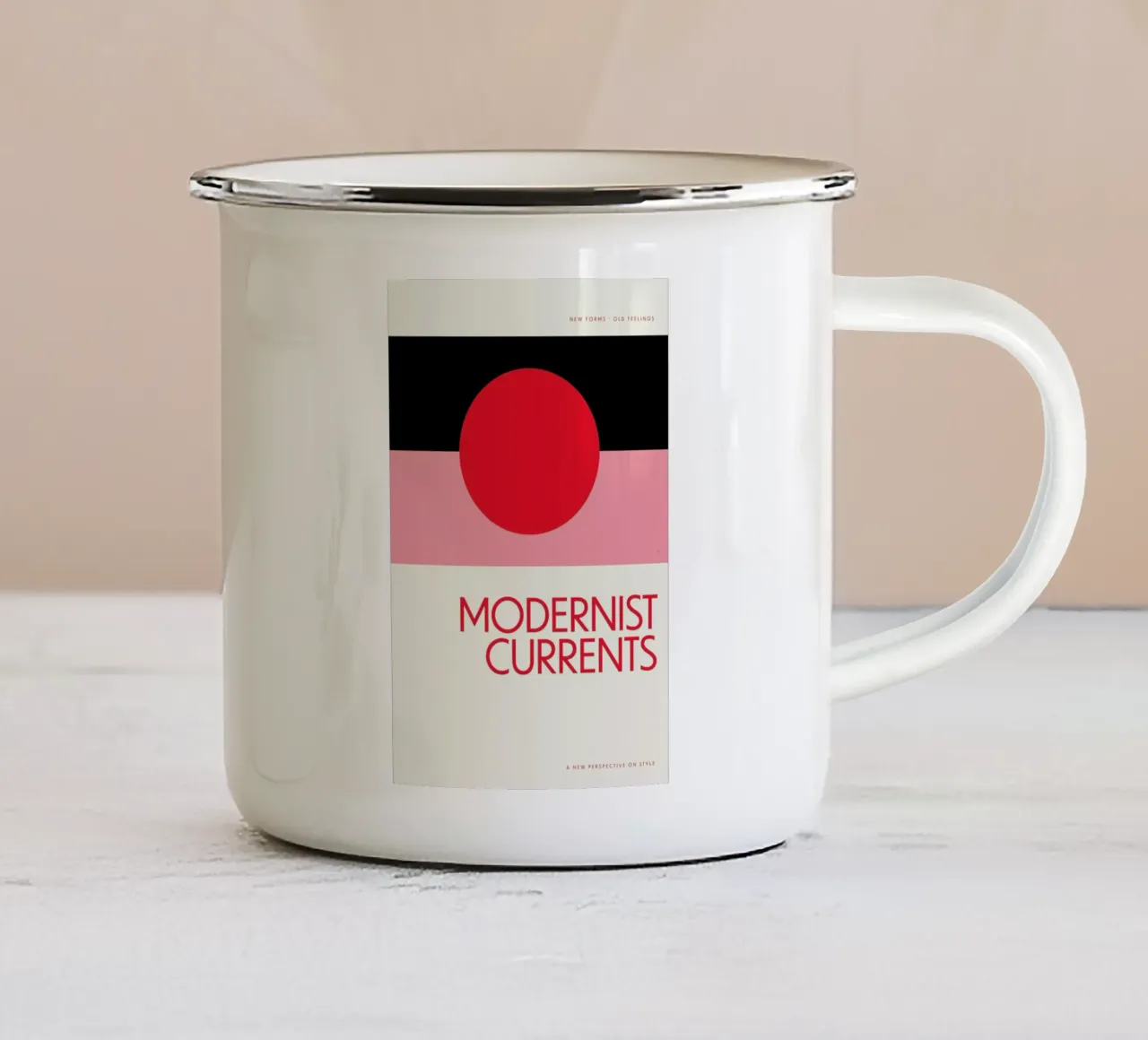 Modernist Currents 12 tazza in smalto da Studio One
