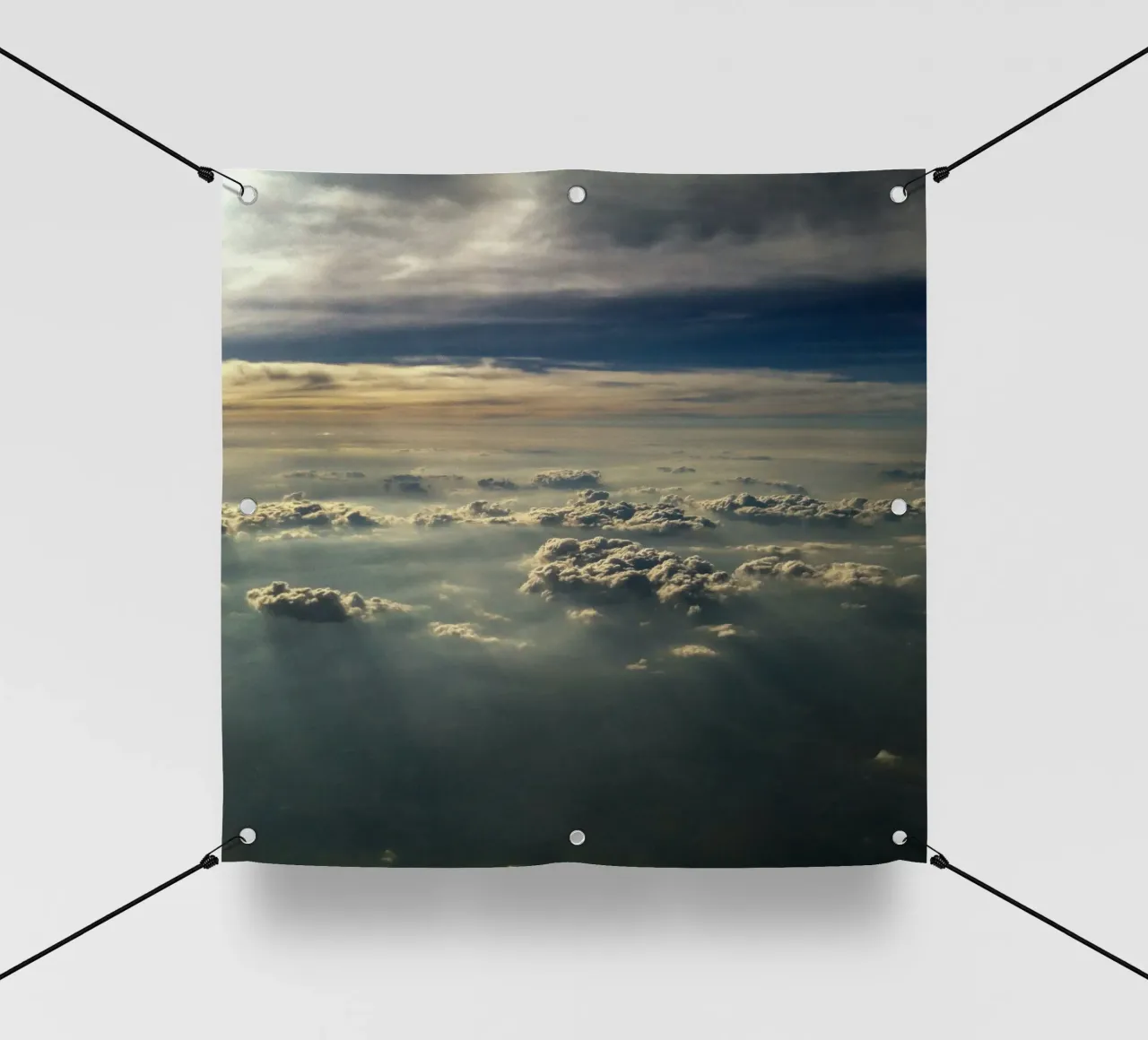 licht en schaduwen wolkenlandschap pvc-zeil van home of clouds