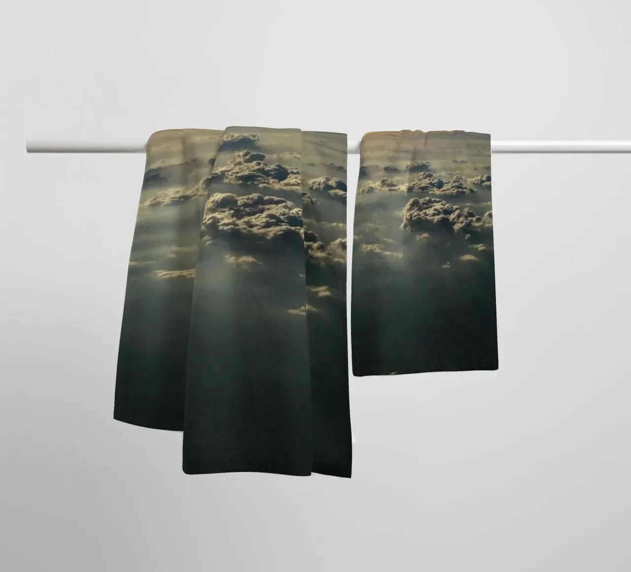 light and shadows cloudscape towel by home of clouds