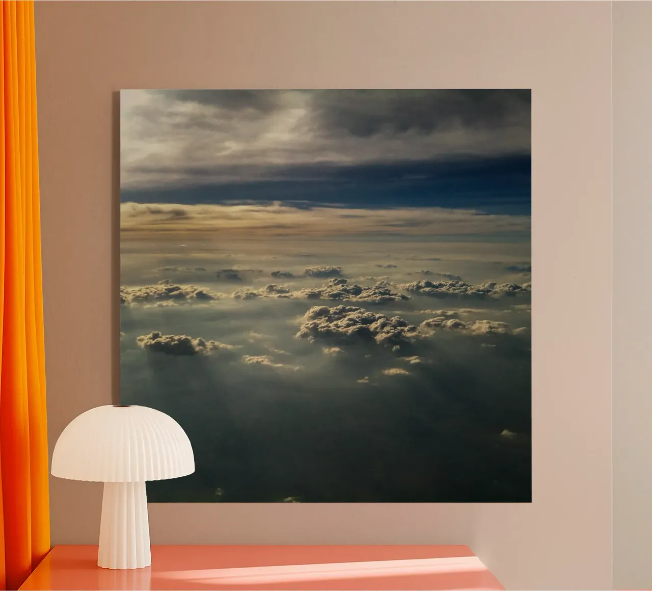 licht en schaduwen wolkenlandschap acryl van home of clouds