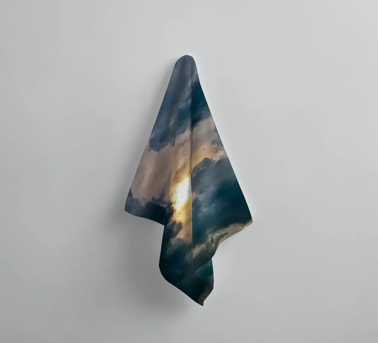 sunset dusk dark towel by home of clouds
