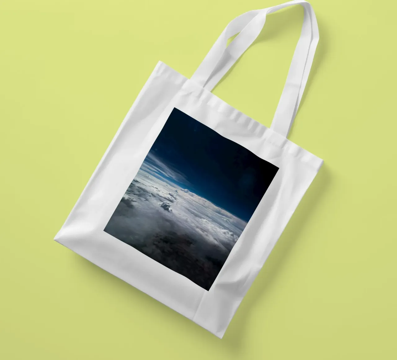 cloudscape aerial tote bag by space words