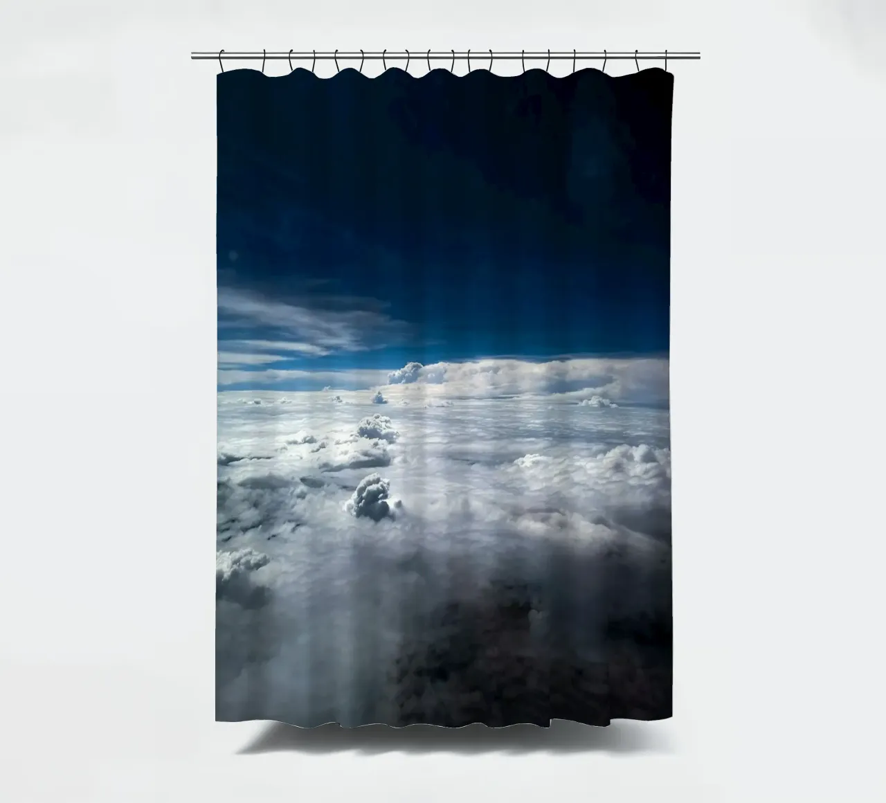 cloudscape aerial shower curtain by space words