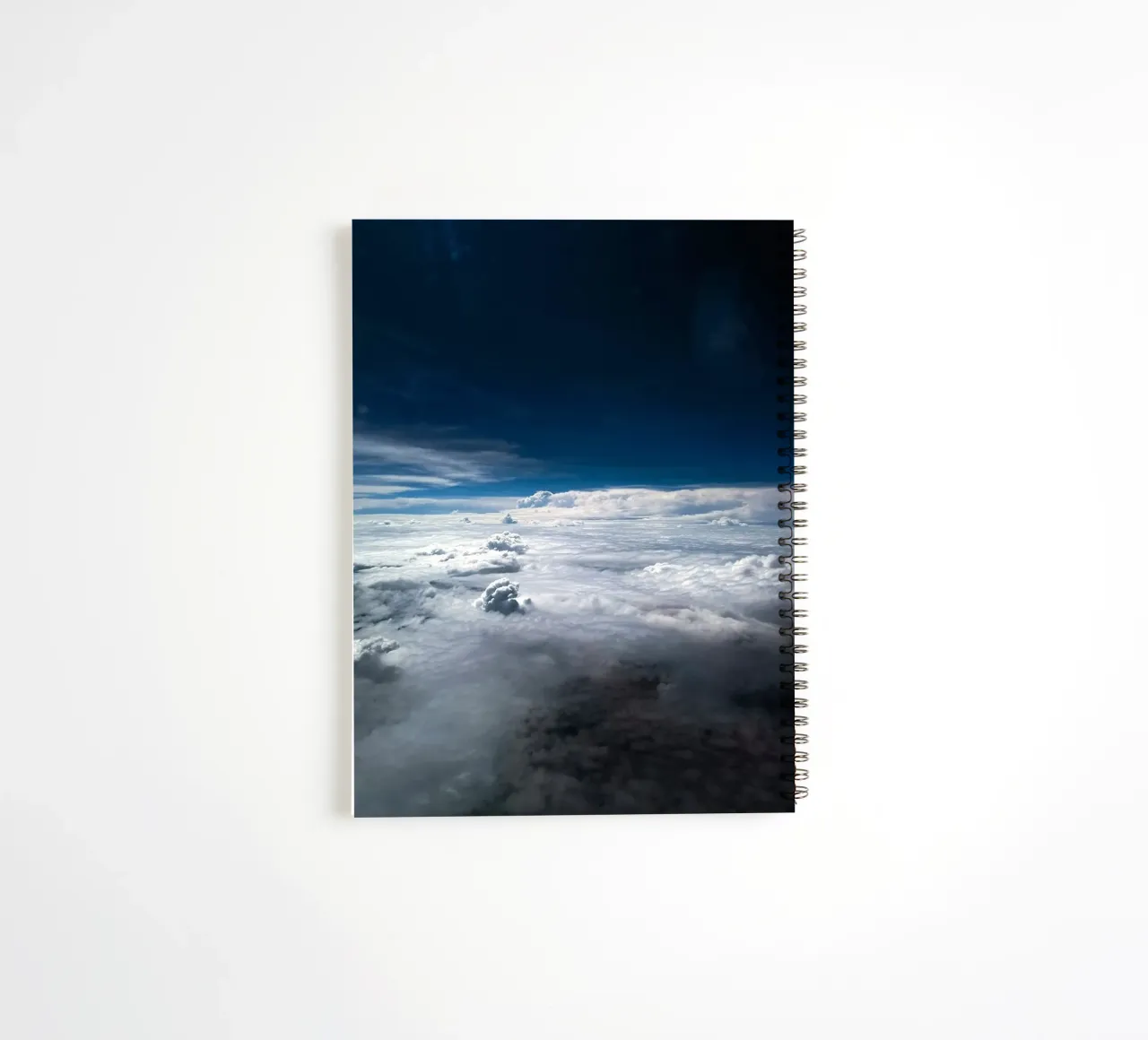 paysage nuageux aérien carnet à spirale de space words