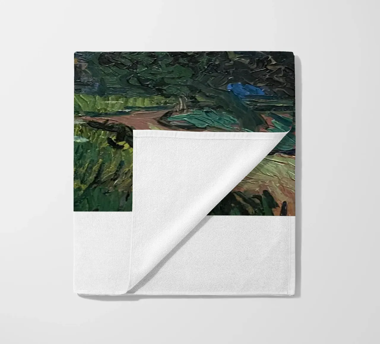 rural view of small house beach towel by cloud shop