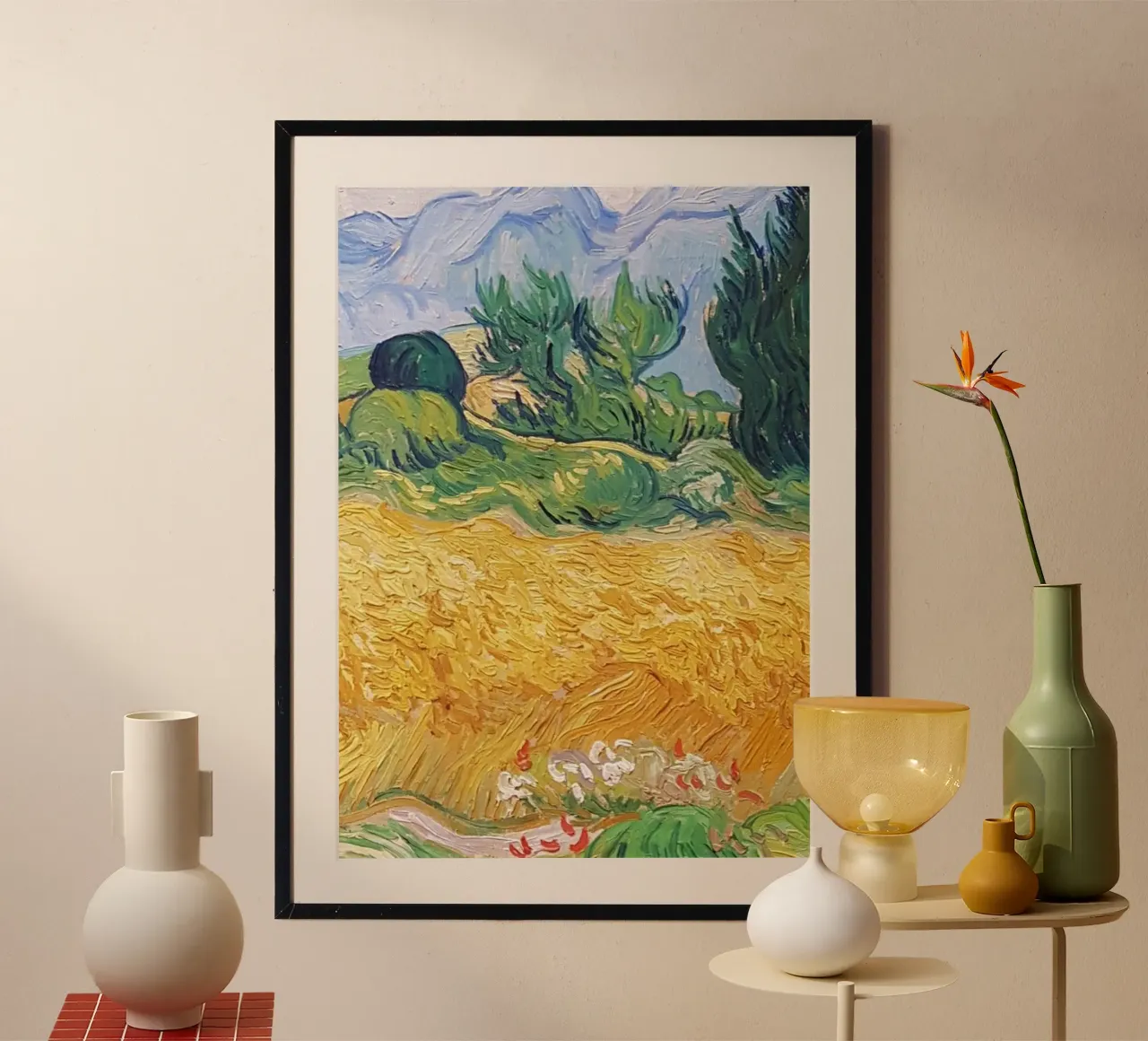 natural view of wheat fields hahnemühle by cloud shop
